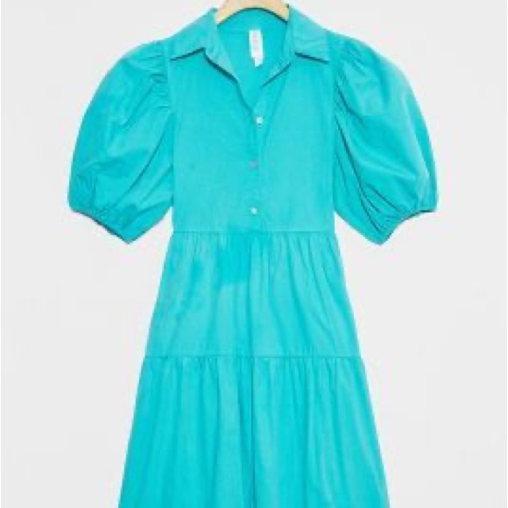 AMADI lined cotton layered dress